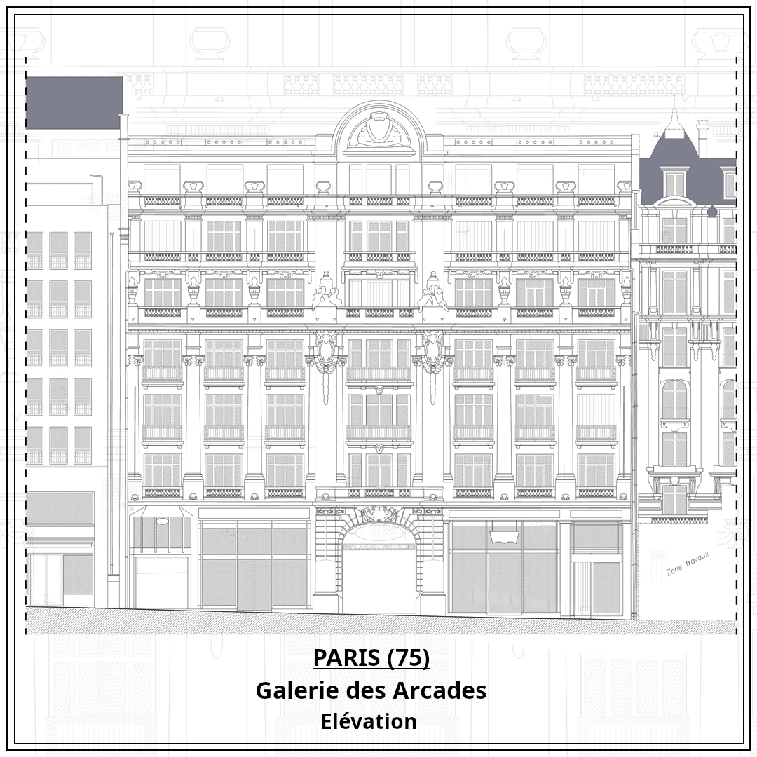Élévation — Galerie des Arcades