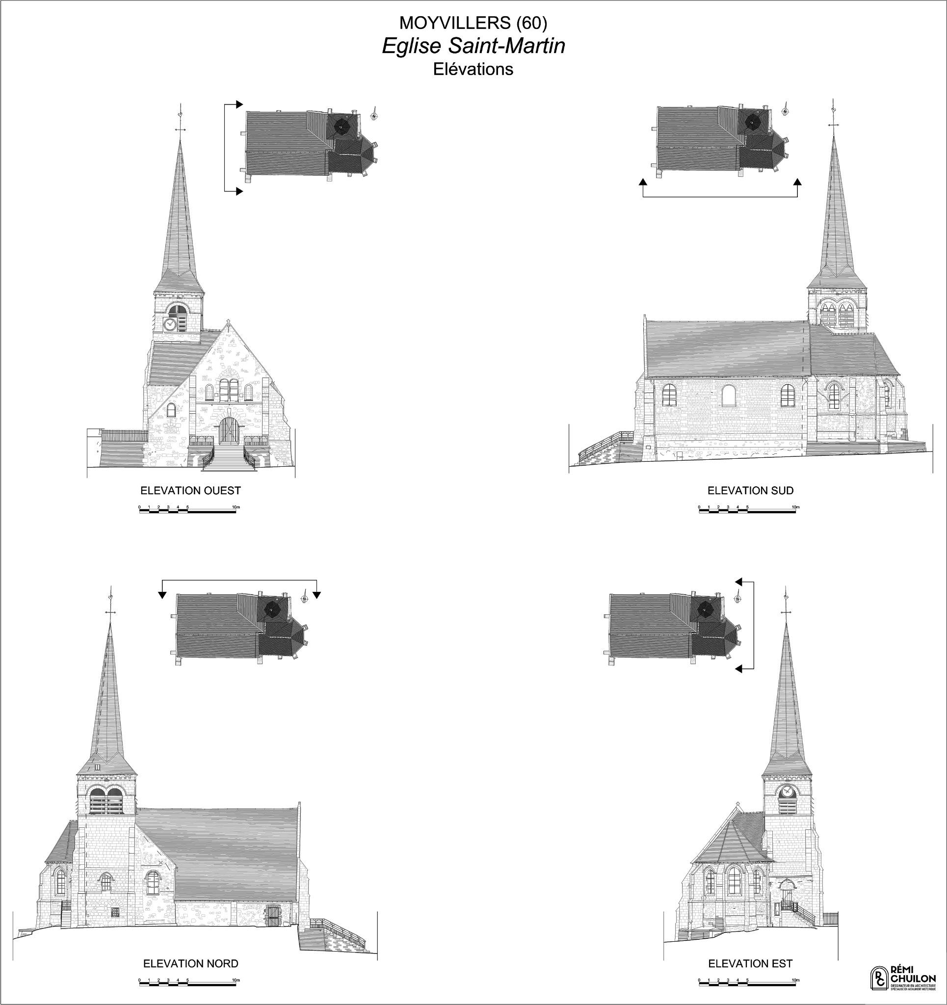 Élévations — Église Saint-Martin